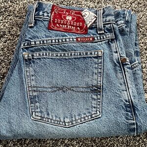 Vintage Lucky Brand Dungarees High Waist Mom Jeans Tapered Leg Relaxed Fit